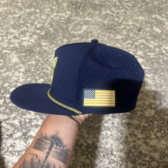 San Diego Gulls  San Diego Gulls x Indian Motorcycle x USA 🇺🇸  Trucker Navy Snap Back Hat New